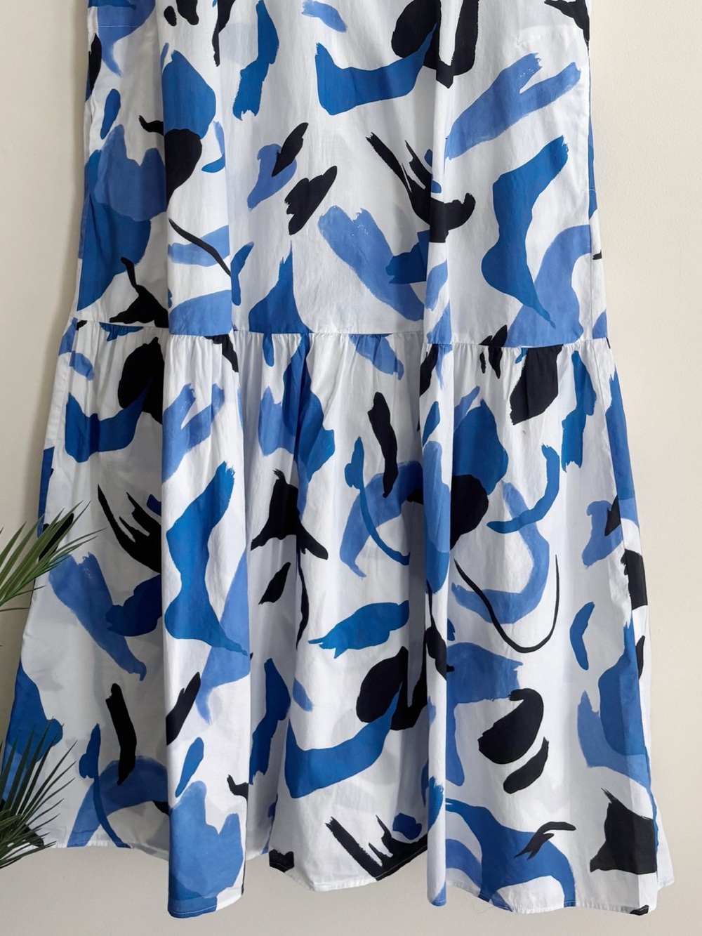 Marina Rinaldi Persona Blue Floral Tiered Sleeveless Maxi Dress Sz 18 - Picture 3 of 7